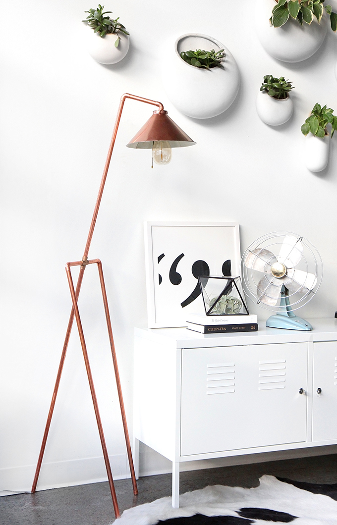 MY DIY Copper Pipe Floor Lamp I SPY DIY