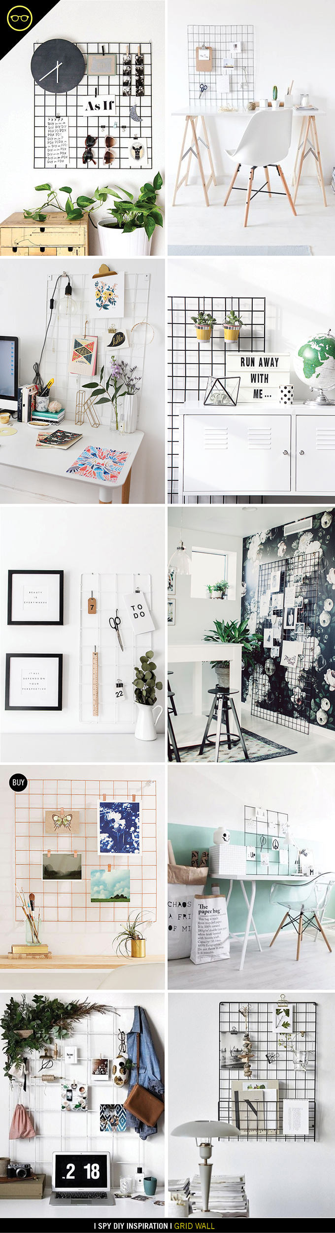 INSPIRATION Wall Grid Organization I Spy DIY Bloglovin’