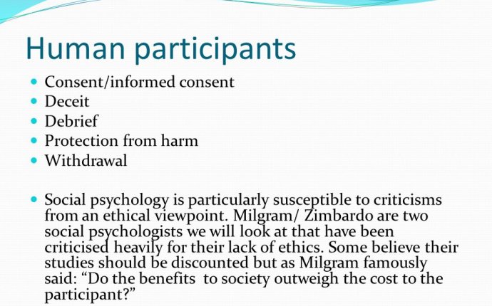 Ethical Guidelines in Psychology Psychology Issues and Debates