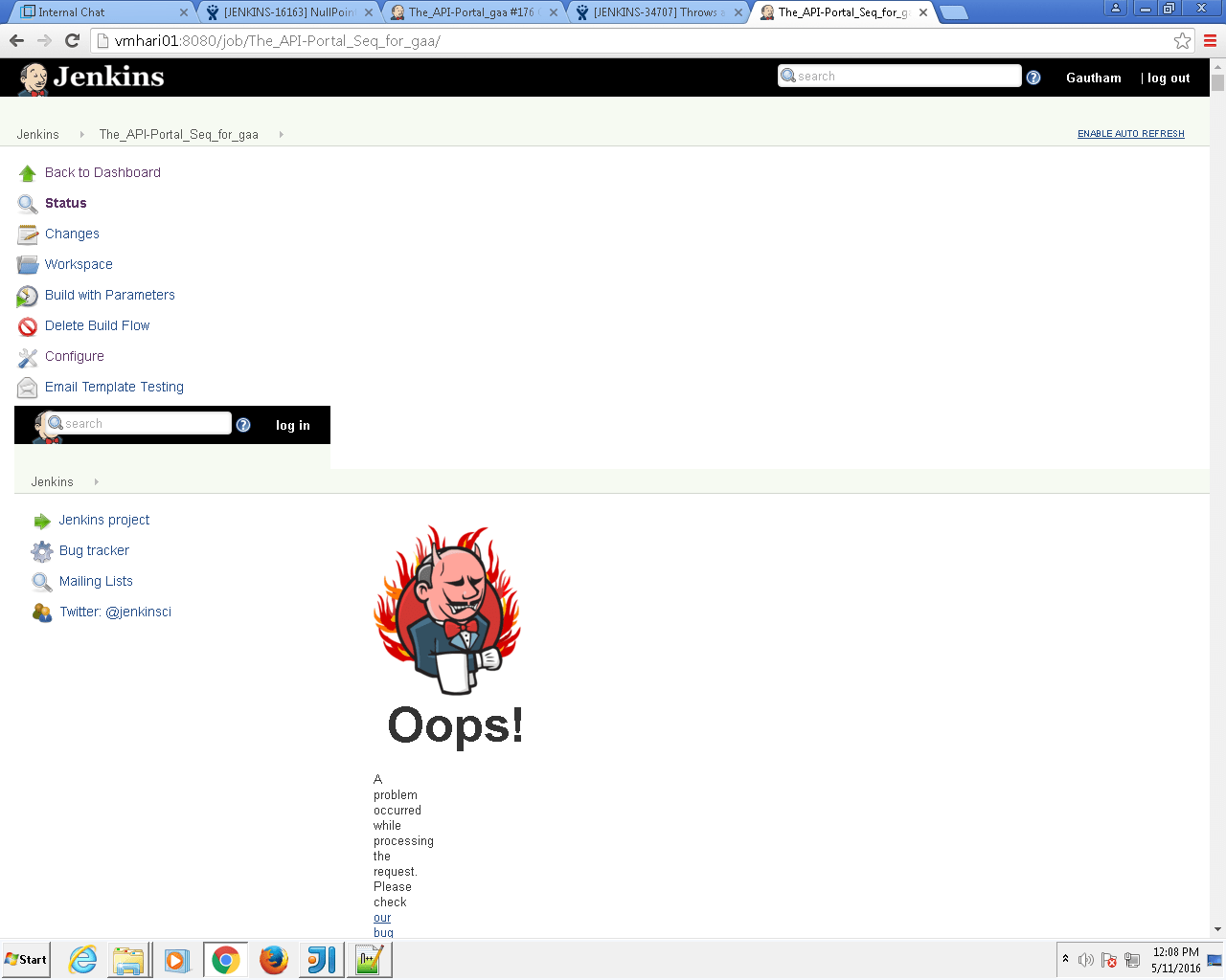 [JENKINS34707] Throws a stack trace error while configuring the email