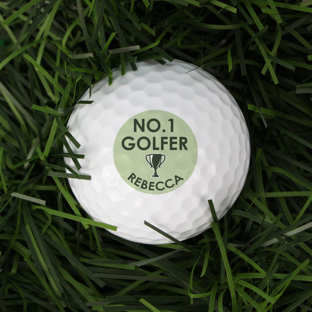 Personalised No.1 Golfer Golf Ball Golf Gift Issy UK