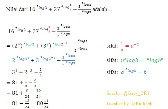 Soal Dan Penyelesaian Logaritma Kelas X