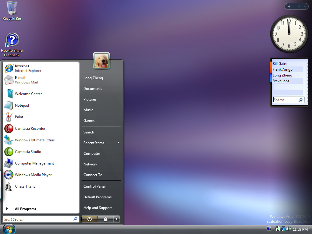 Windows Vista Screenshot
