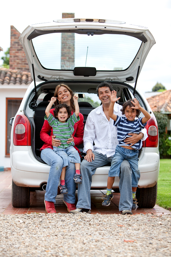 Family With A Car Interstate Insurance