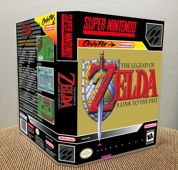 The Legend of Zelda A Link to the Past SNES game case Game Case King Custom Game Cases for