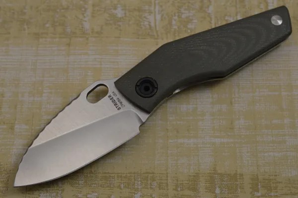 Strider SJ75 Baby Huey, FrameLock, OD Green G10 Scale Windy City Knives