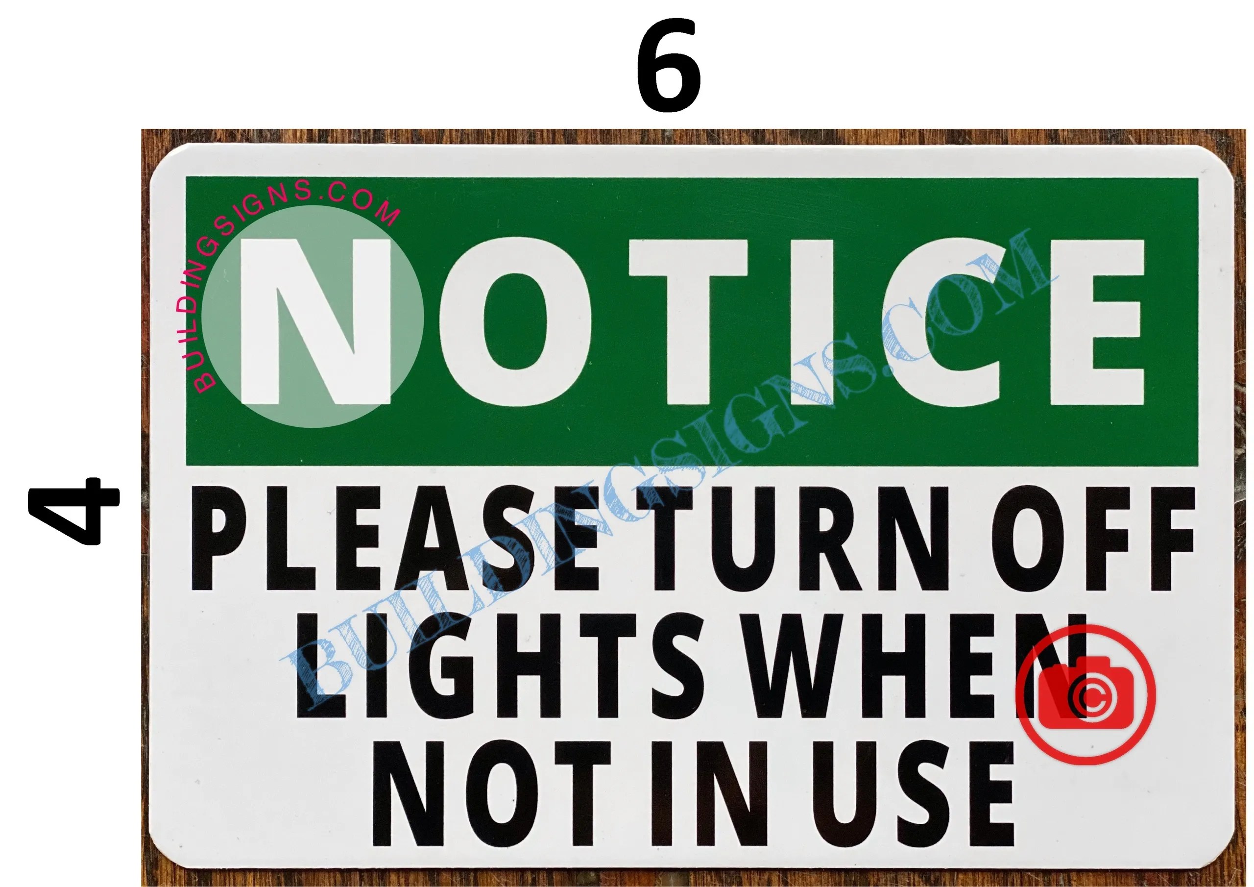 NOTICE PLEASE TURN OFF LIGHTS WHEN NOT IN USE S HPD SIGNS THE