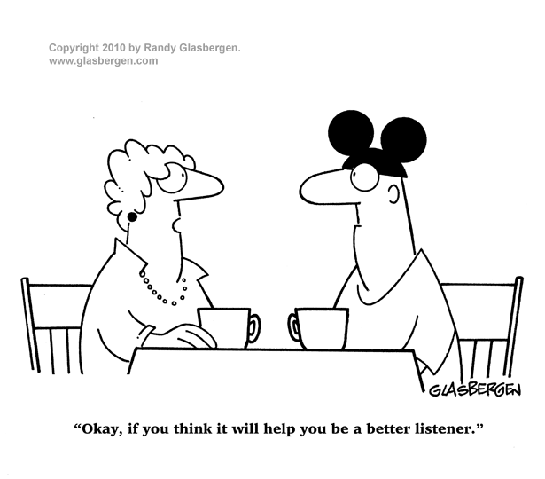 Active Listening Cartoon iStudyforSuccess, LLC