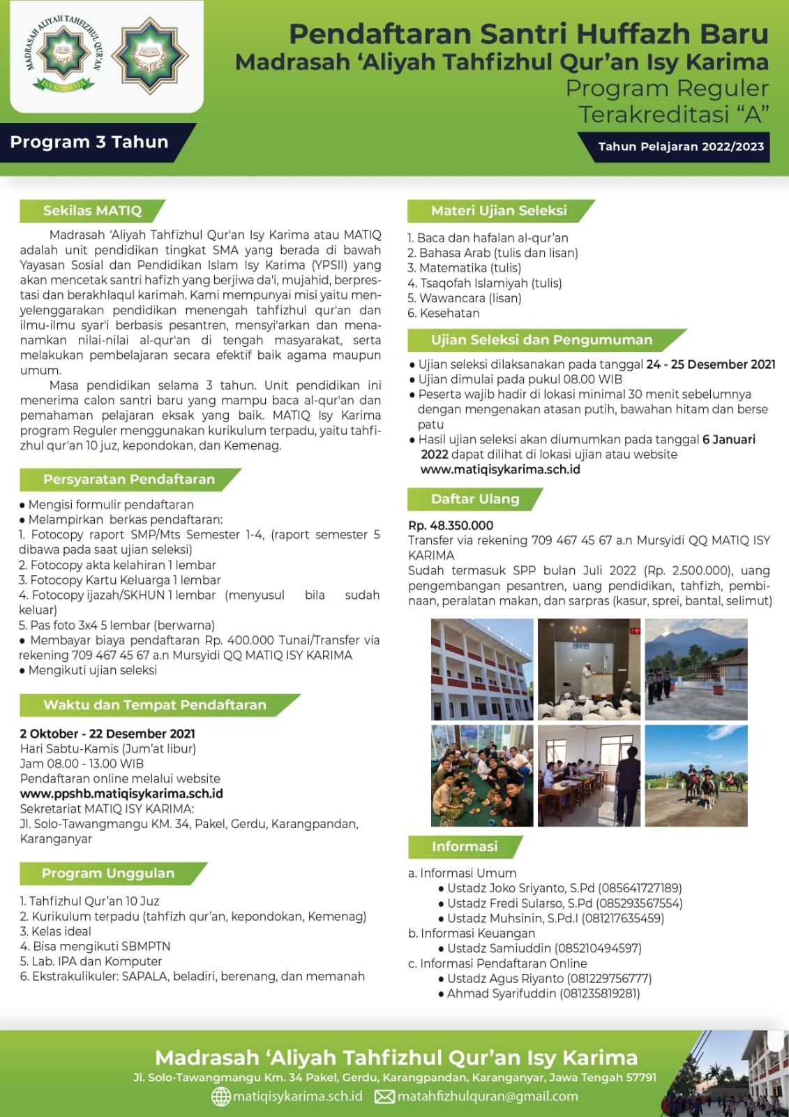 programma 3 oktober 2023 Pendaftaran Matiq Program 3 Tahun Tahun Pelajaran 2022/ 2023 | Isykarima.com