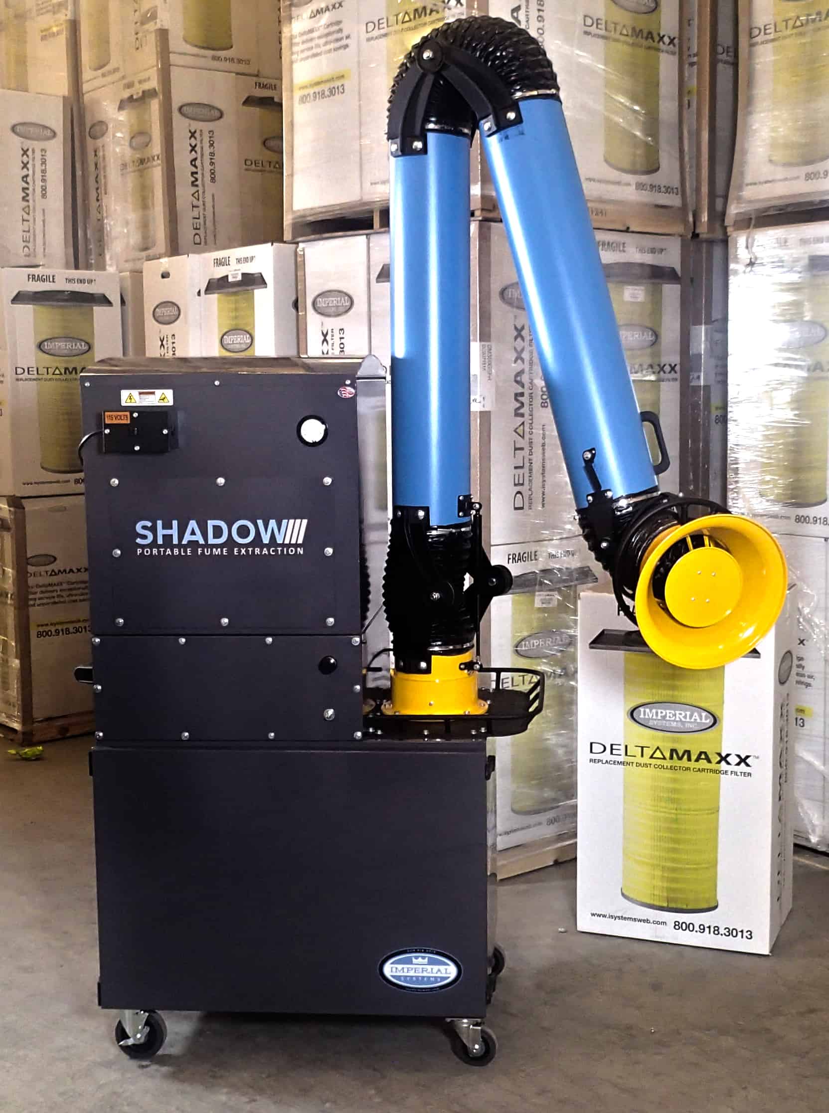 Portable Power For Weld Fume Extraction THE SHADOW Imperial Systems