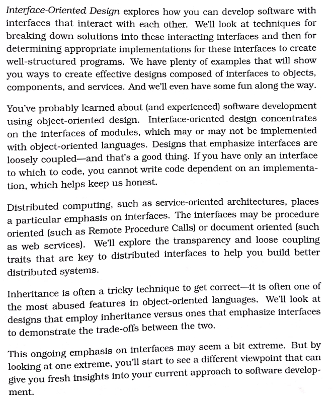 InterfaceOriented Design czyli architektura systemu zorientowana na