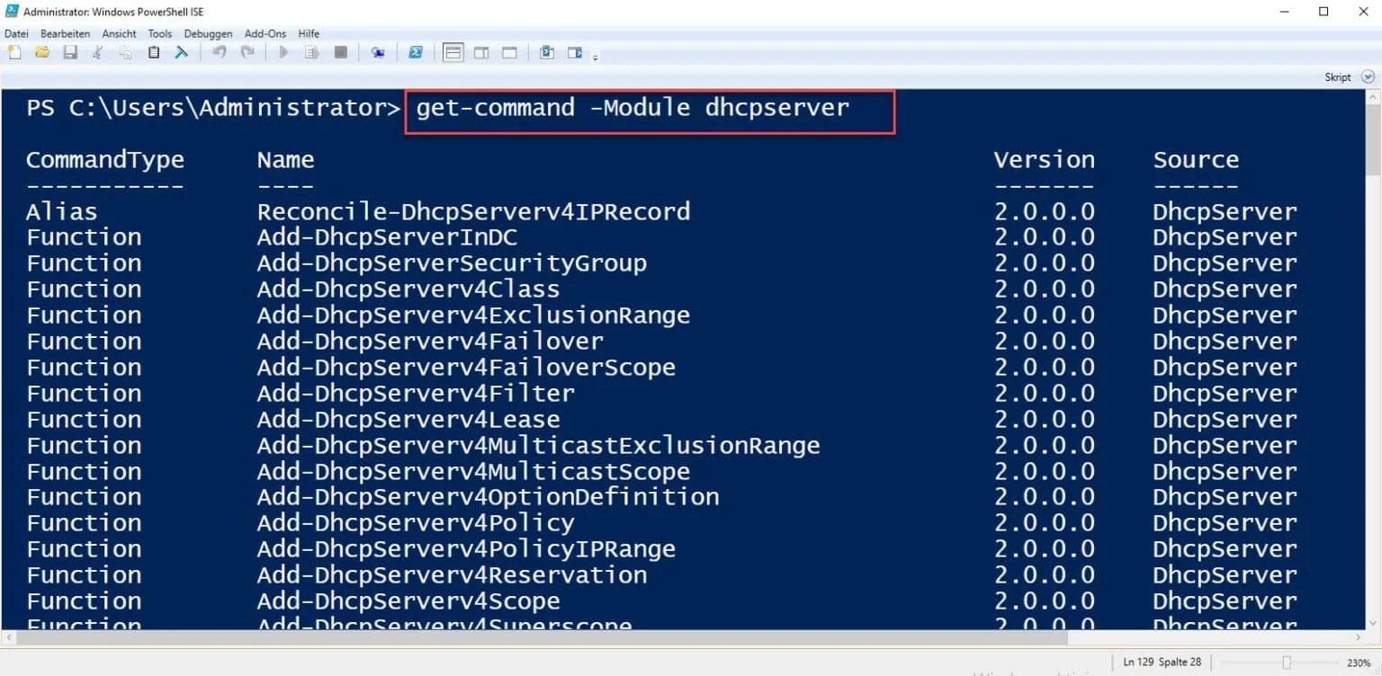 Per PowerShell DHCP Server verwalten » ITLEARNER