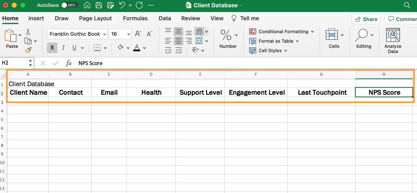 How to build database using MS EXCEL? ITS