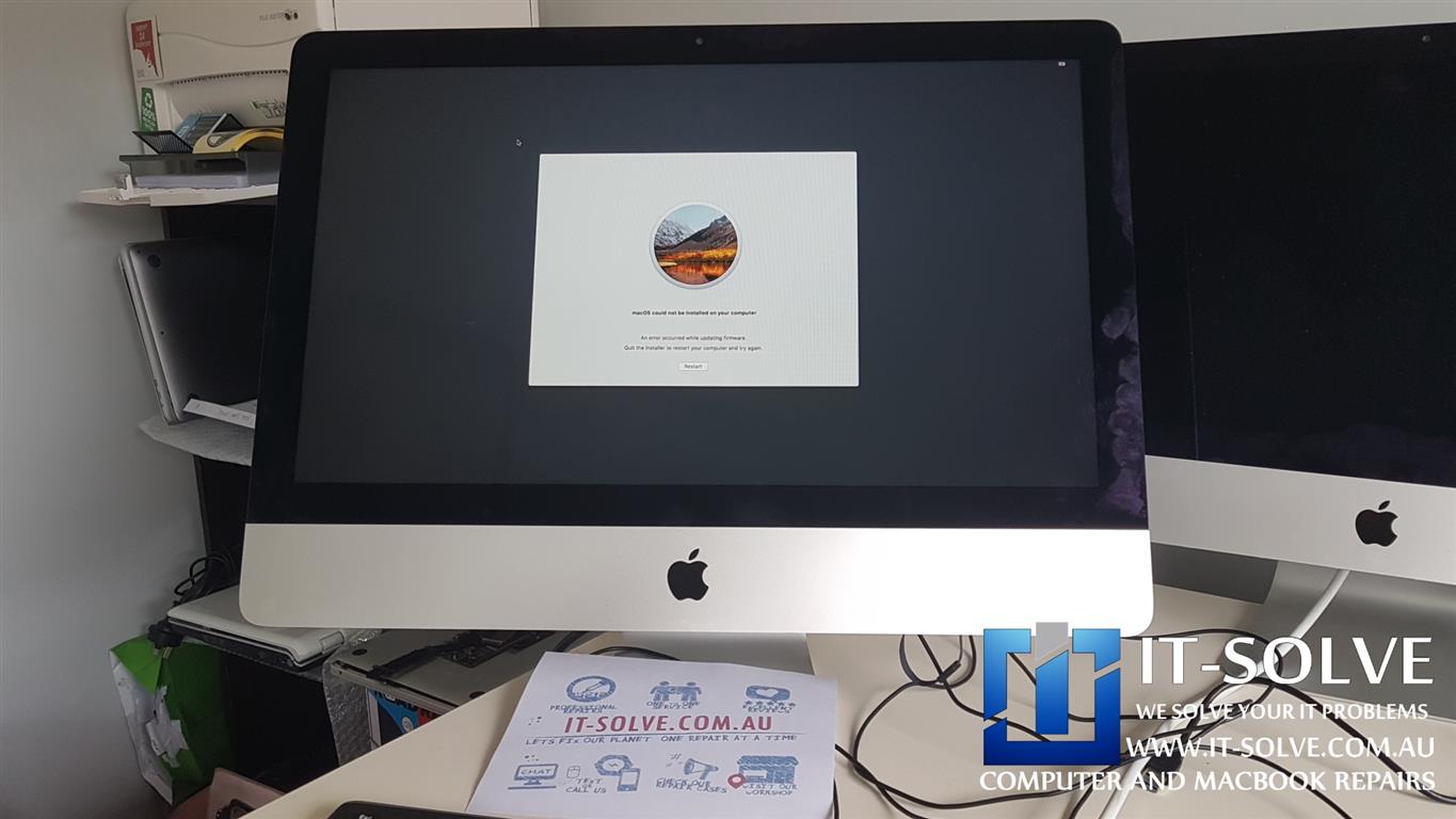 macOS could not be installed on your computer An error occurred while