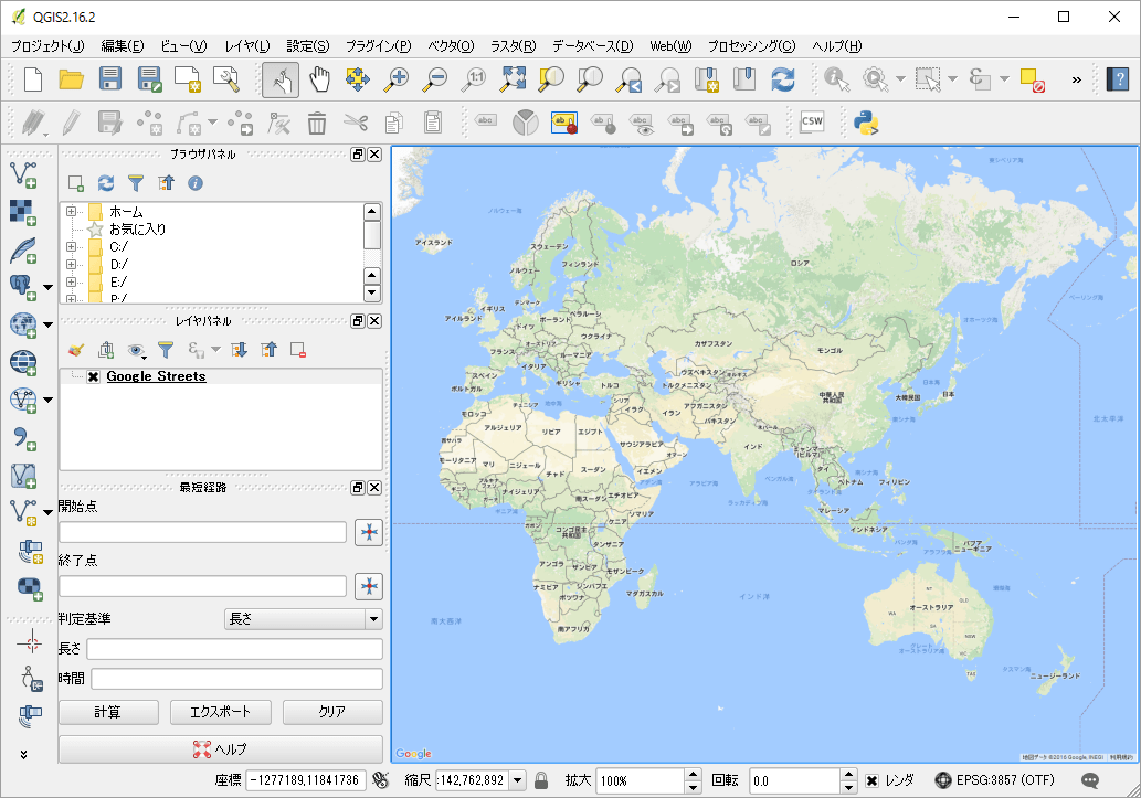 QGISでGoogle MAPを表示する ITトラブル支援