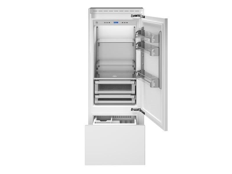 75 cm frigorifero ad incasso, panel ready apertura lato destro Bertazzoni