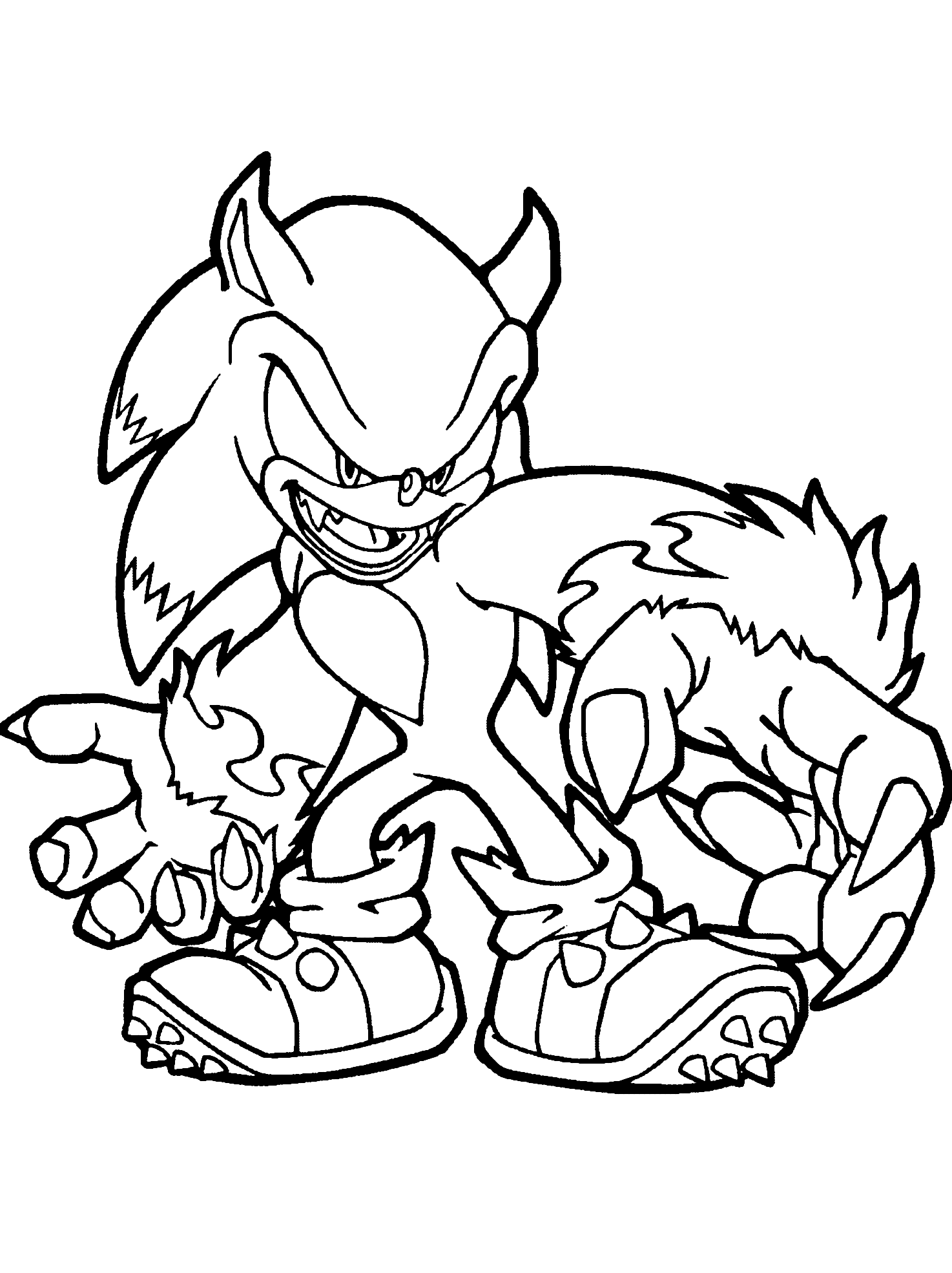Disegni da colorare Sonic Unleashed