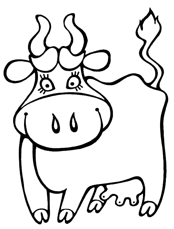 Disegni da colorare Buona mucca