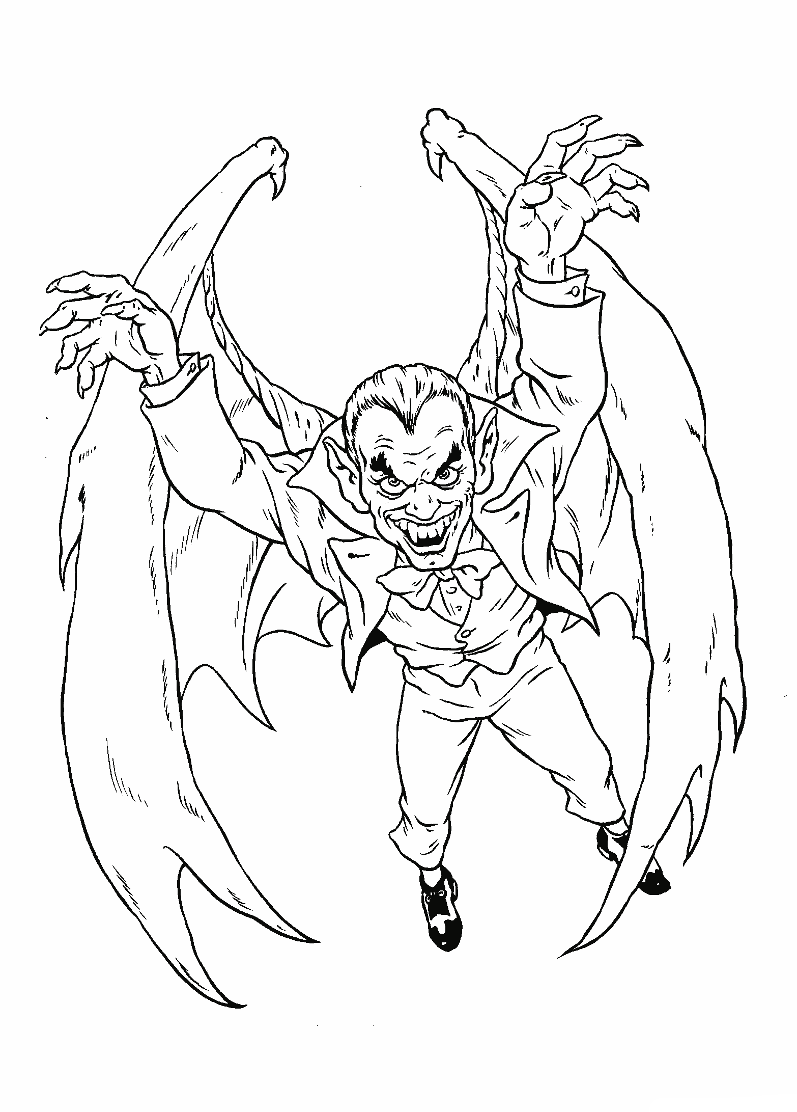 Disegni da colorare Vampire Dracula