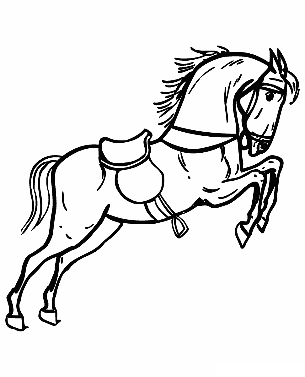Disegni da colorare Cavallo nel circo