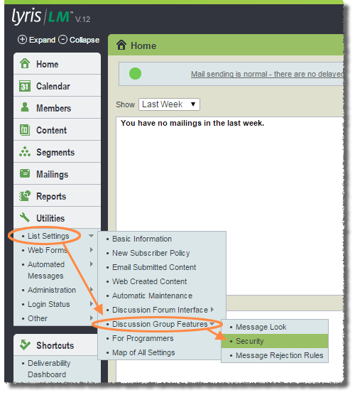 Elist Configuration Who Can Post to the List? (Lyris) ITCornell
