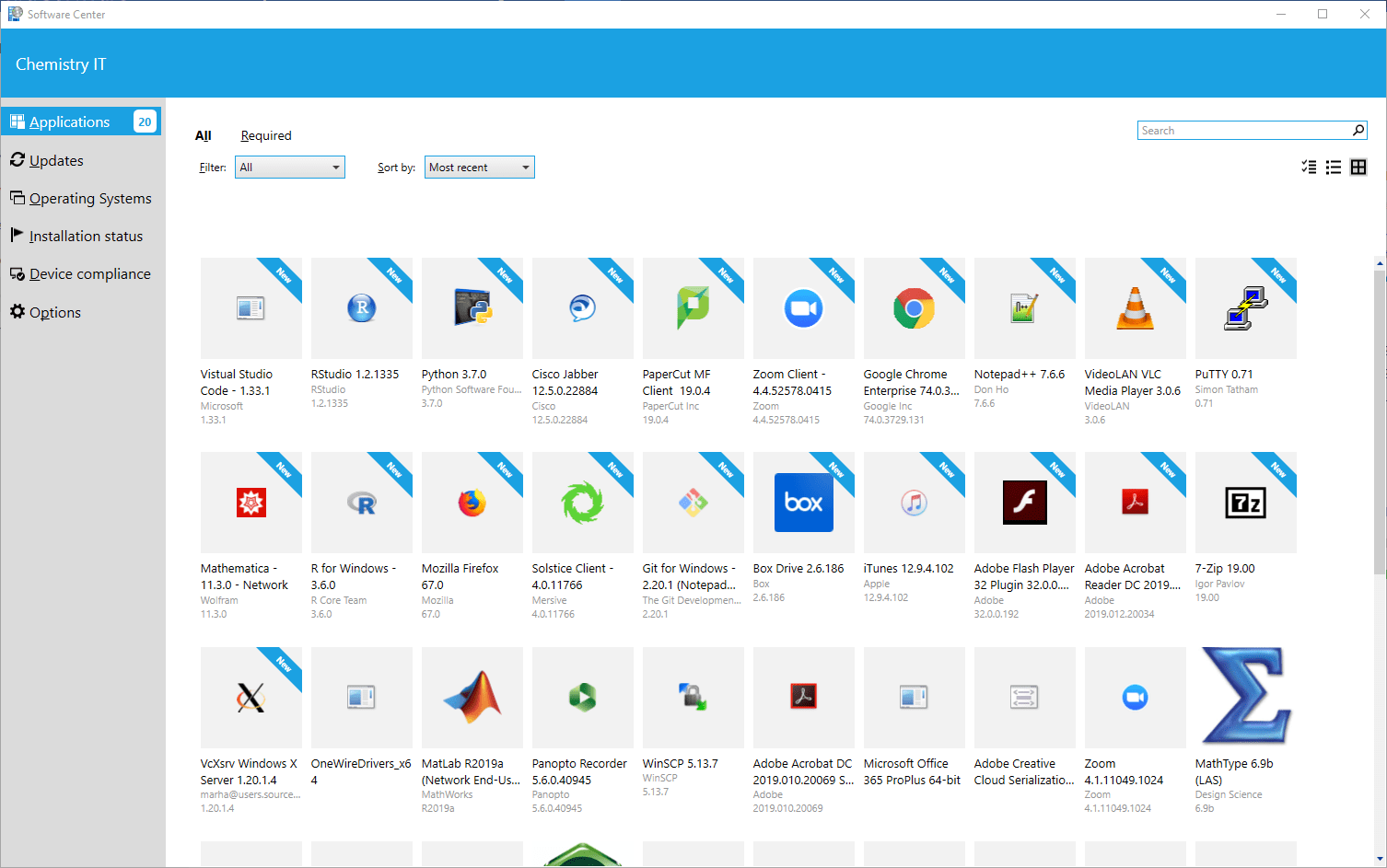 How to use the Software Center (Windows) LAS Information Technology