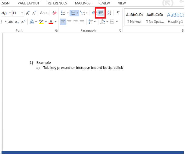 Outline Tools Word 2013 IT Services