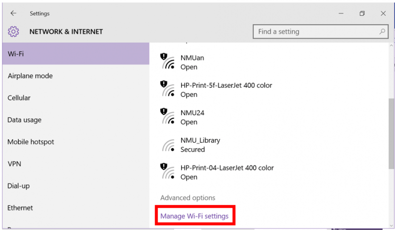 Disable Random Hardware Address in Windows 10 IT Services