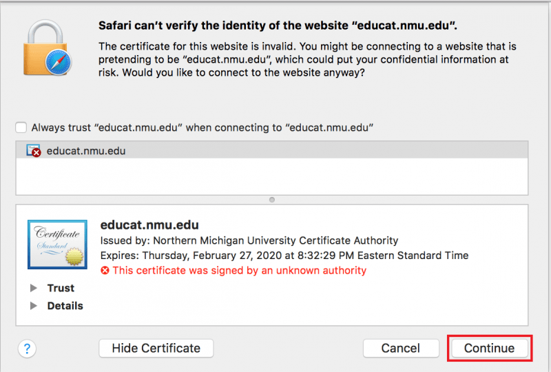 Adding a Security Exception to Your Browser Technical Support Services