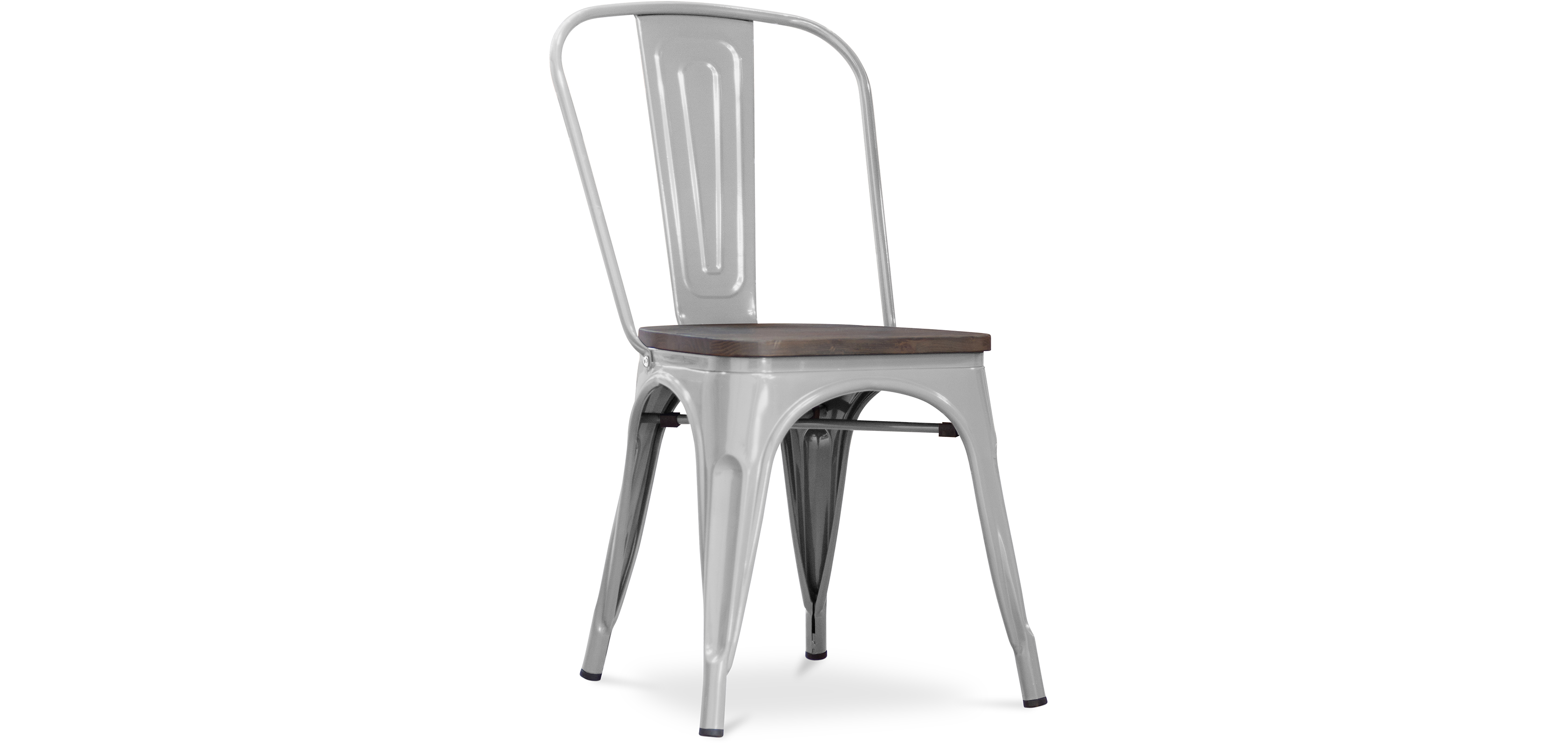 Sedia Tolix in Legno Pauchard Style Nuova edizione Metallo