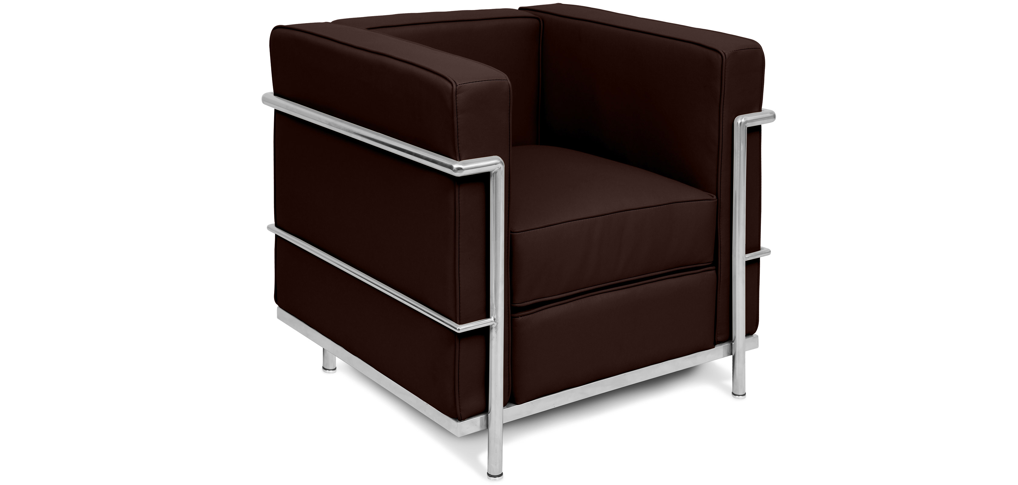 Poltrona LC2 Style Le Corbusier Pelle