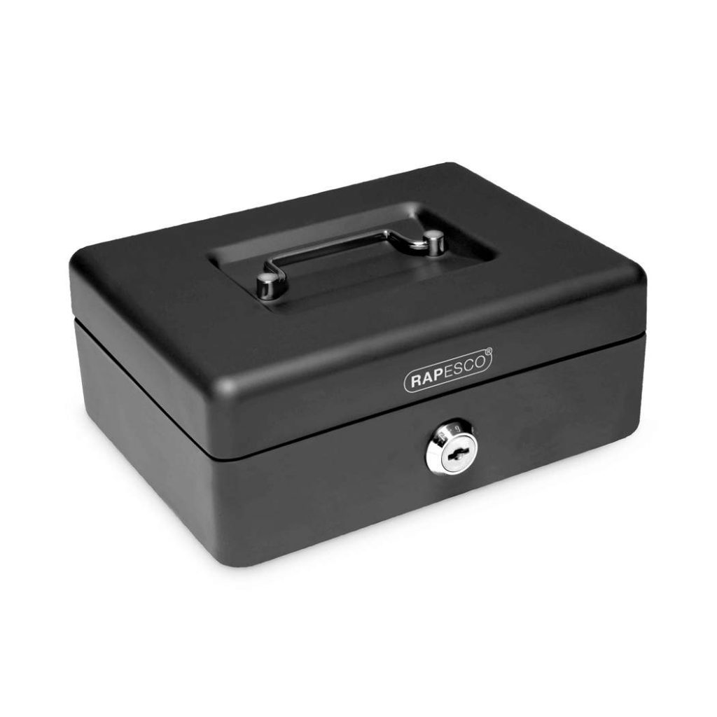 Cash Box 8" (20cm) Black Rapesco Worldwide