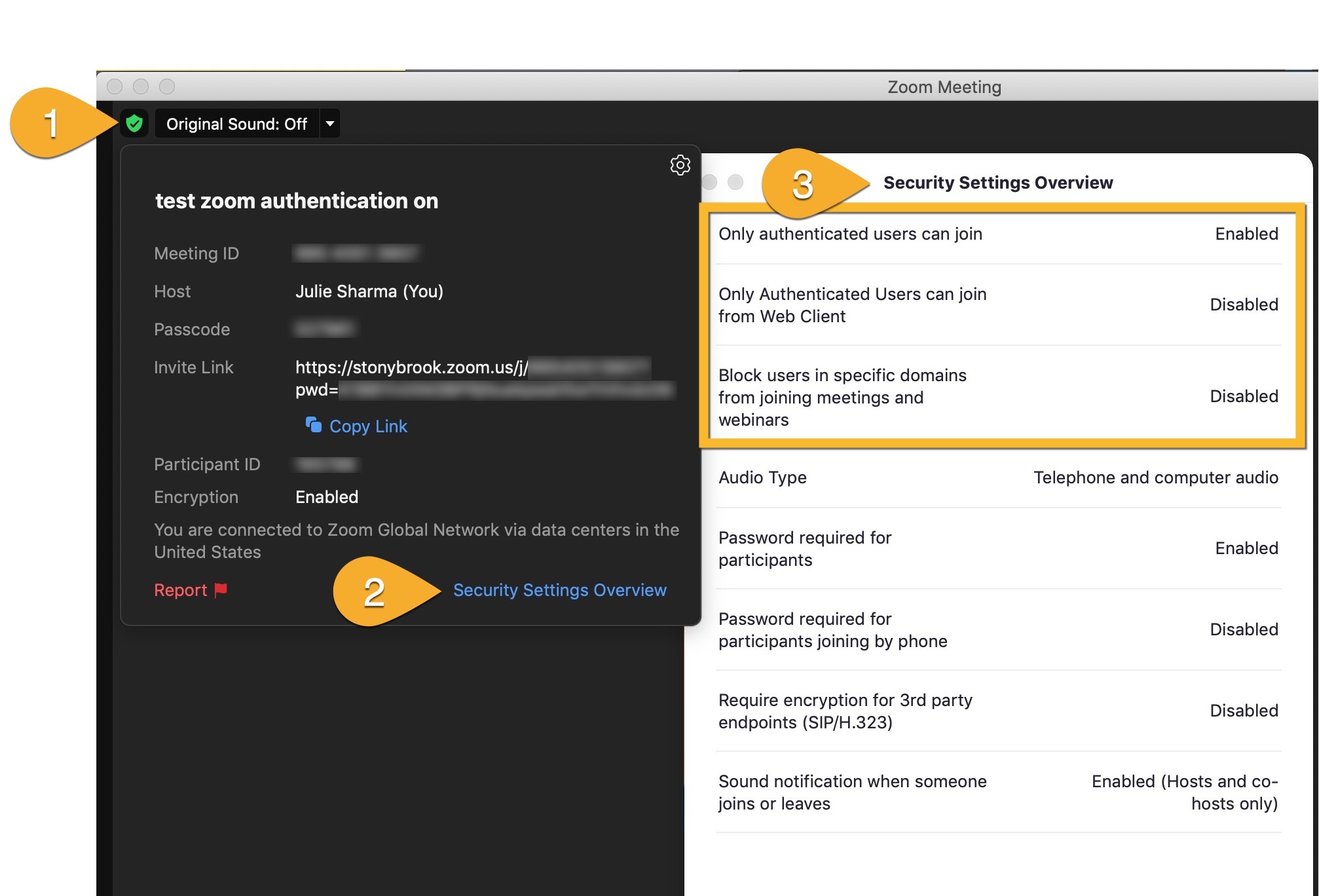 Checking Whether Only Authenticated Users Can Join a Zoom Meeting While