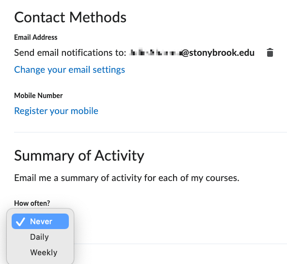 Updating Your Notifications Settings in Brightspace Division of