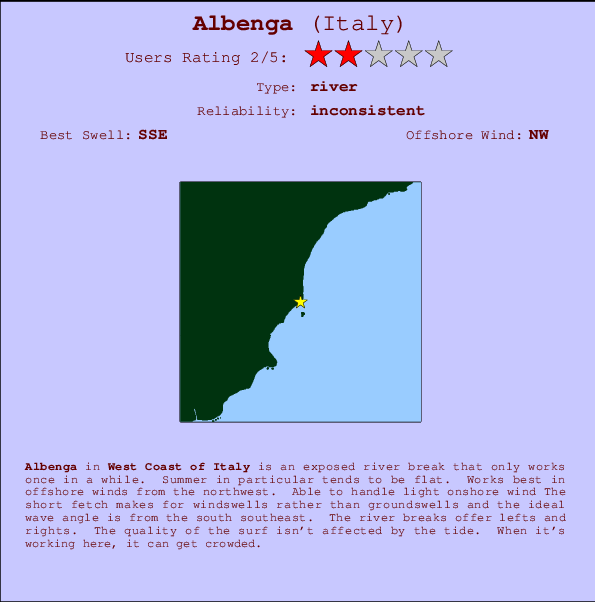 Albenga Italie Carte Albenga previsione surf e surf reports (West Coast, Italy)