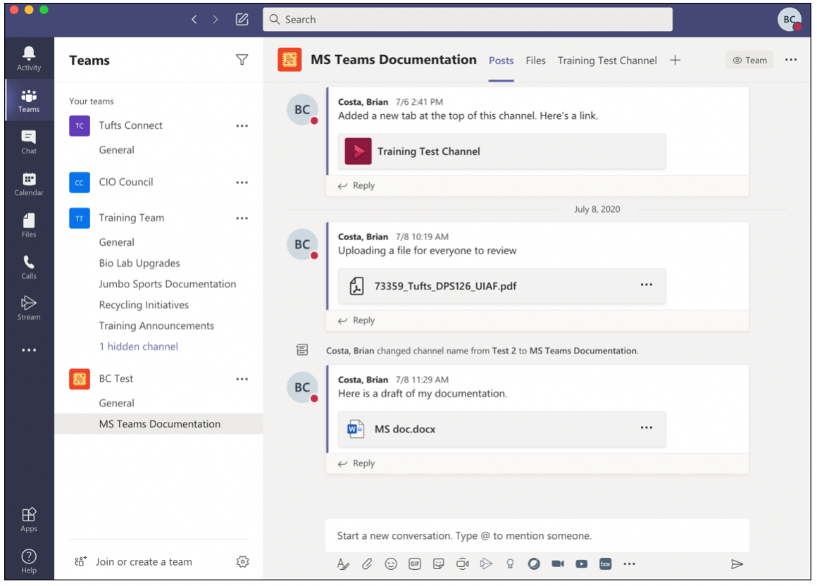 Microsoft Teams Online Collaboration Space Technology Services