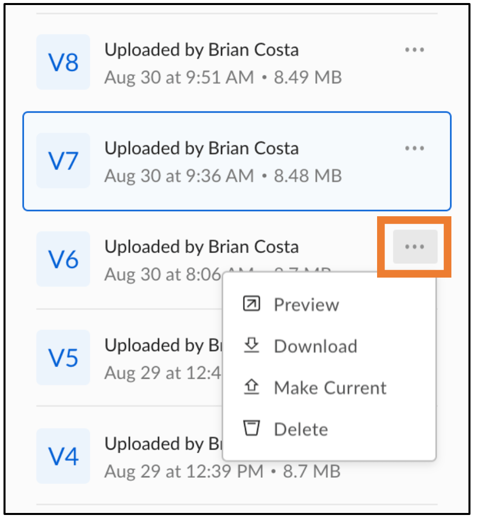 File Version History Technology Services