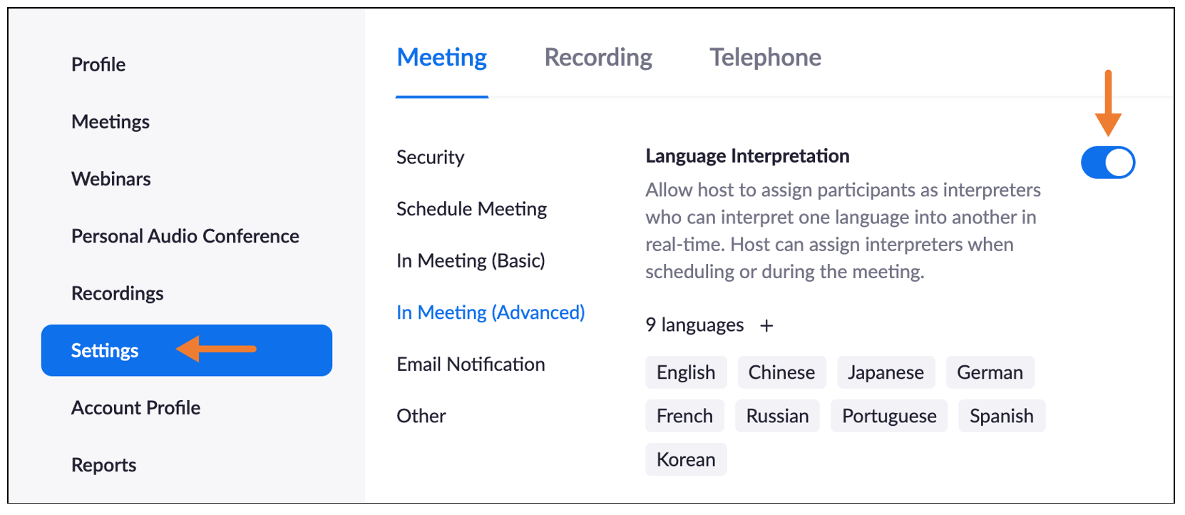 Interpretation Feature
