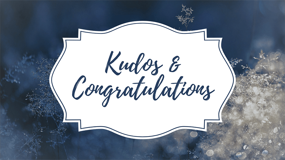 Kudos & Congratulations University Information Technology The