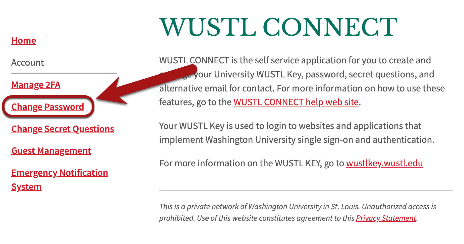 WashU Key HowTo's Information Technology