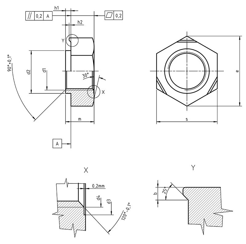 Hex Weld Nuts DIN 929 Standards ITA Fasteners