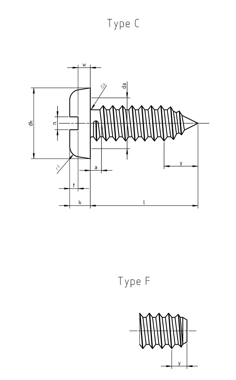 Csk Self Tapping Screws DIN 7971 Standards Get Quote