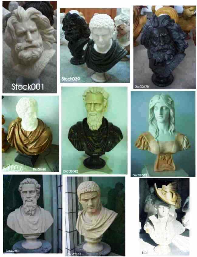 Busts Marble Torso, Busts Statues, Carved Marble Planters, hand carved