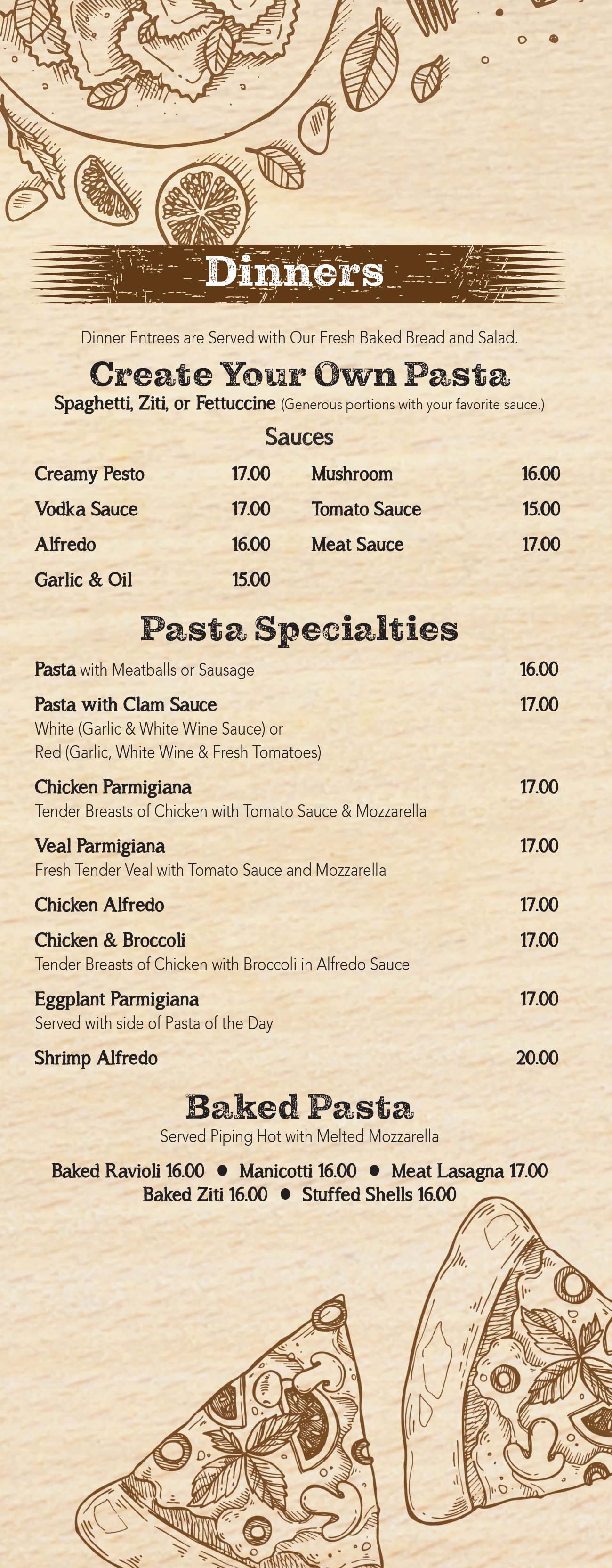 Italian Delight Take Out Menu Bow Creek Rd, Grantville