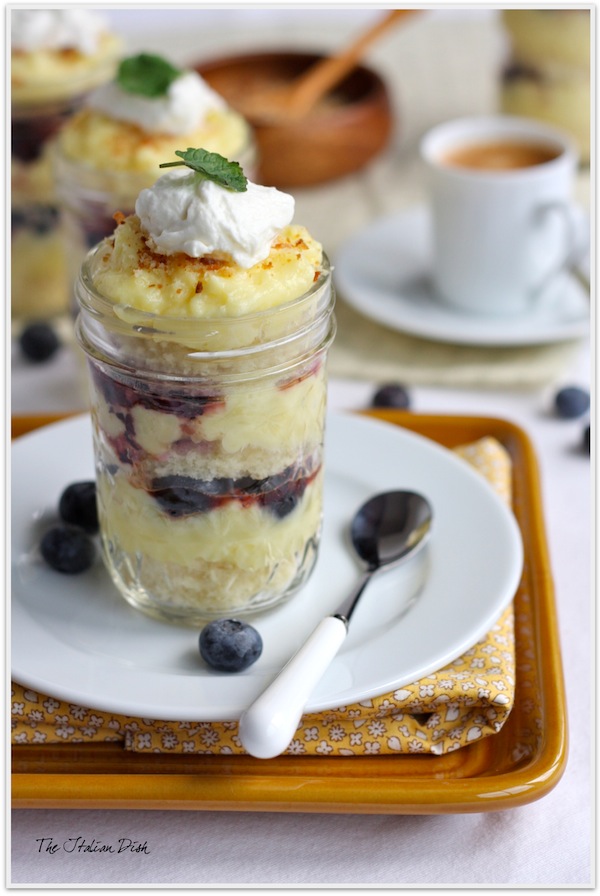 The Italian Dish Posts Lemon Pound Cake Parfaits in Jars