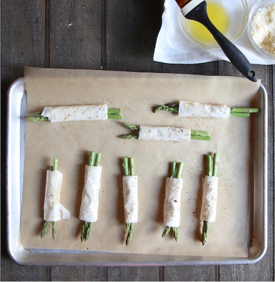 The Italian Dish Posts Asparagus Appetizers in Phyllo Dough