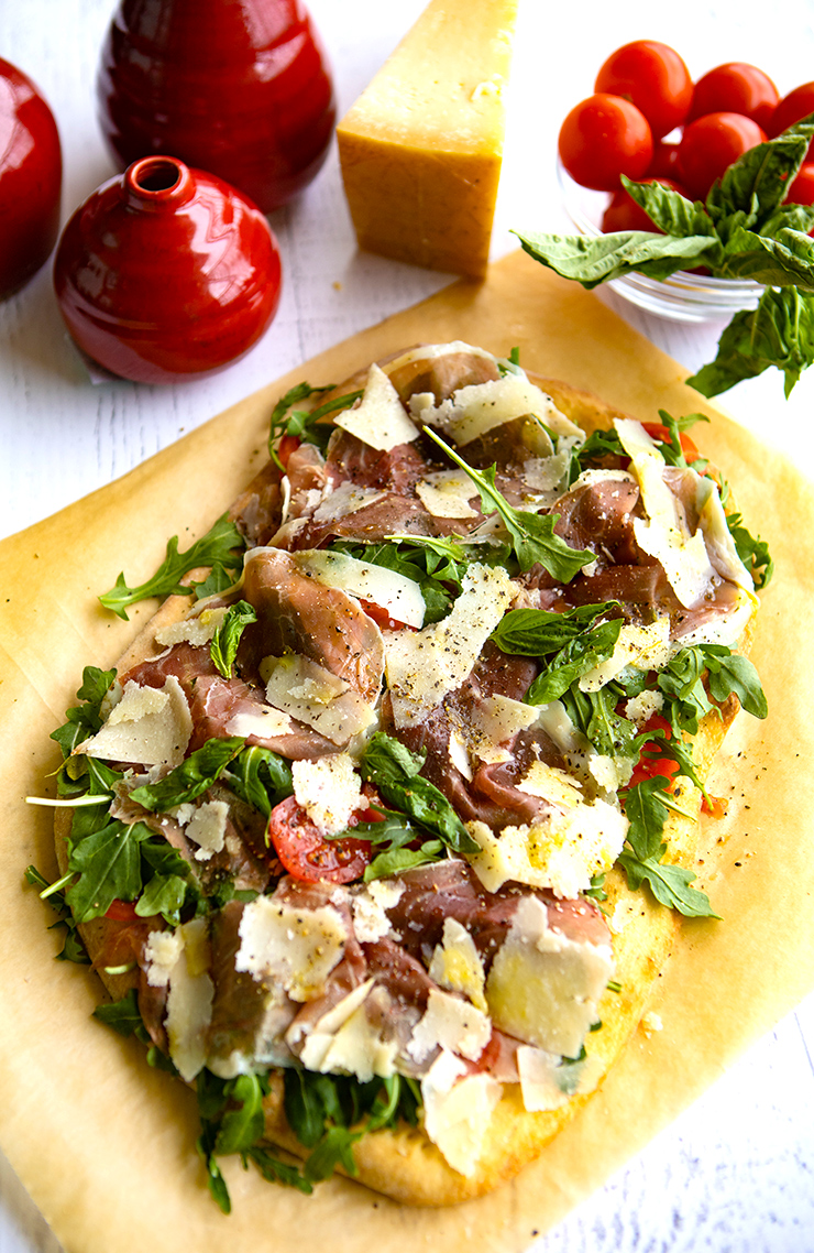 Grana Padano & Prosciutto di San Daniele Flatbread for Icons of