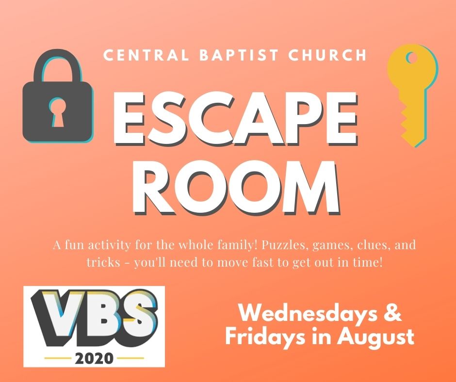 VBS Escape Room Central Baptist Church of Itasca