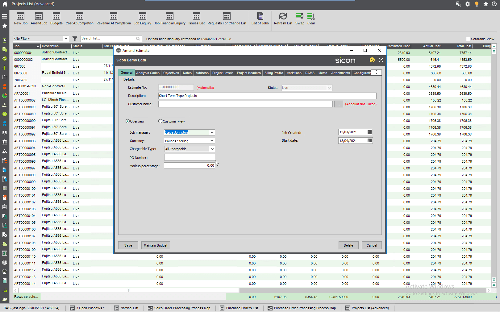 Construction Accounting Software Sage 200 Construction