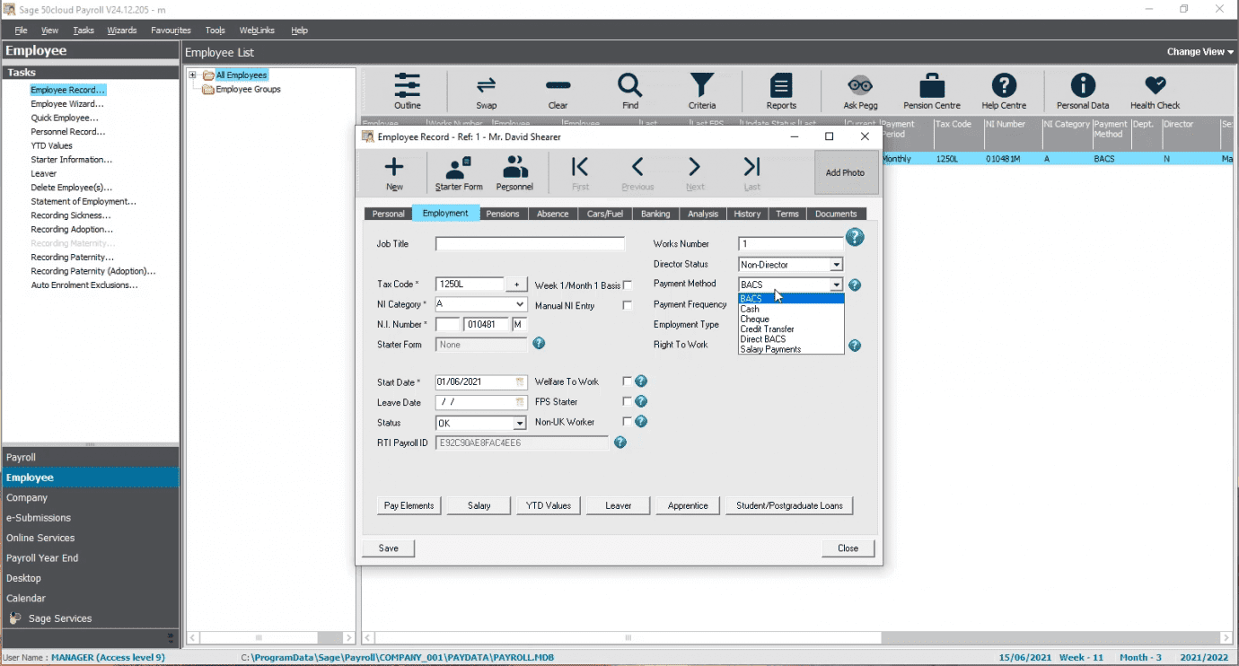How to set up eBanking in Sage 50 Payroll
